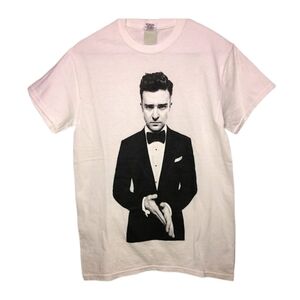 Justin Timberlake concert tee size small white short sleeve good condition